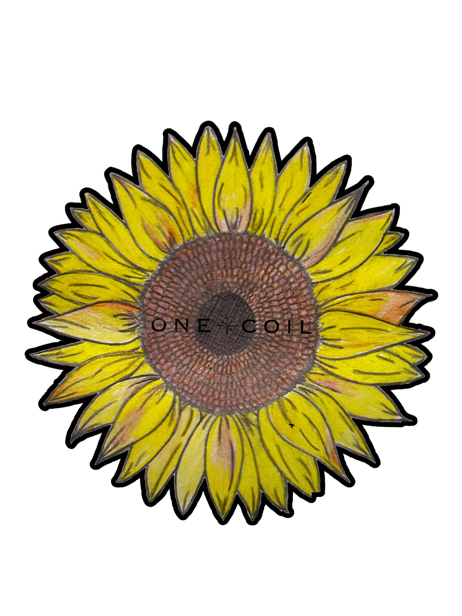 ONE COIL SUNFLWR Sticker